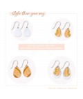 Earrings | Layered Double Tear Drop Earrings | Natalie Jade